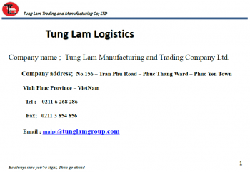 Logistics Tunglam Profile